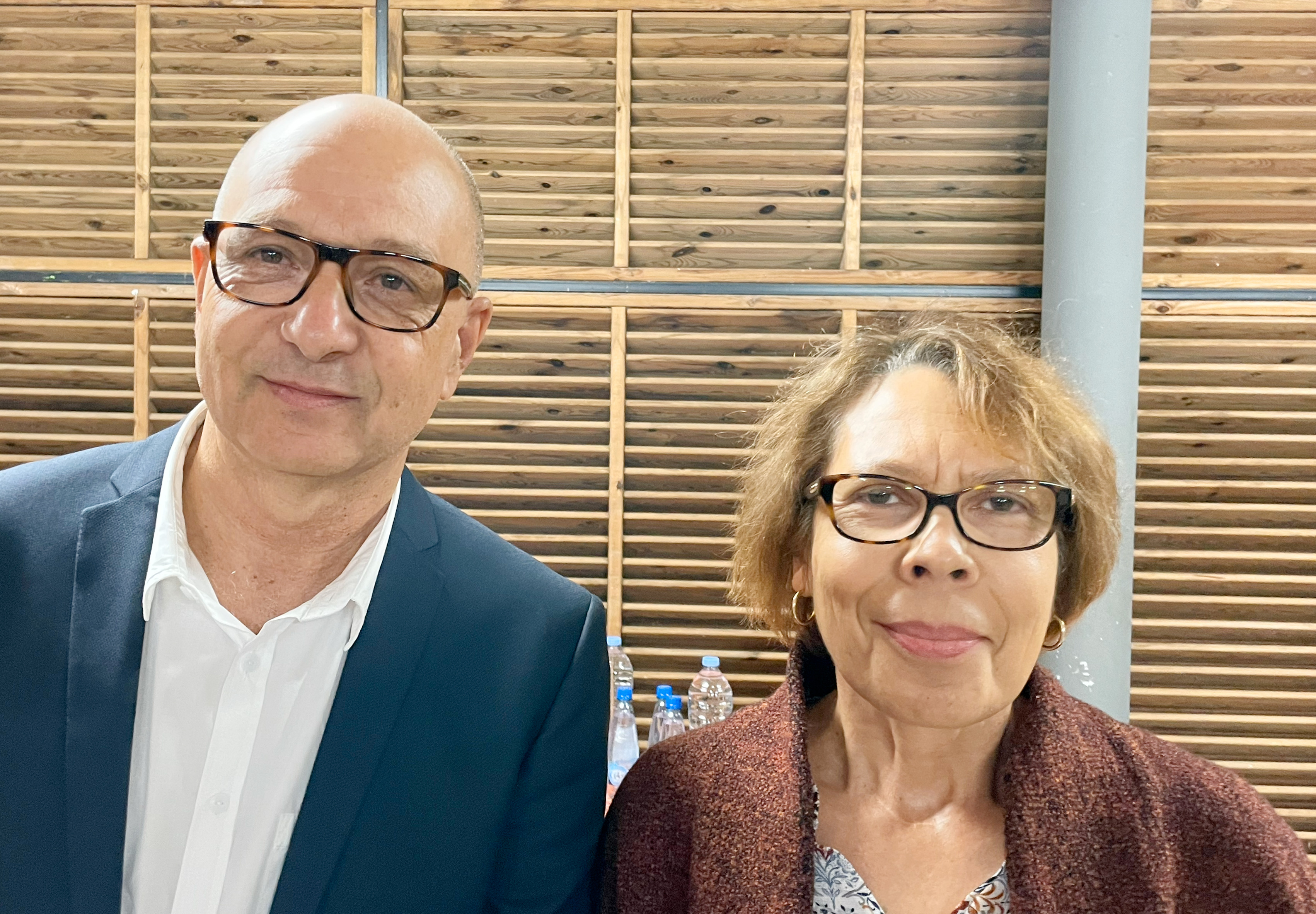 Tolino LEGROS directeur géneral de l'Adapei La Réunion et Danielle PAYET, la présidente