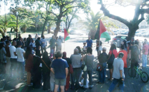 UNE SAINE ET SINCERE  MANIF DE SOLIDARITE AVEC LE PEUPLE PALESTINIEN EN LUTTE