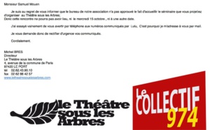 Les Indignés s'indignent contre Monsieur BRESSE Michel du théâtre sous les arbres