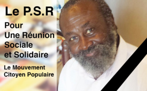 LE P.S.R CHOQUE ET ENDEUILLE APRES LA MORT TRAGIQUE DE GILBERT SADALA CANDIDAT AUX ELECTIONS REGIONALES, SUR LA LISTE « POUR UNE REUNION SOCIALE ET SOLIDAIRE »